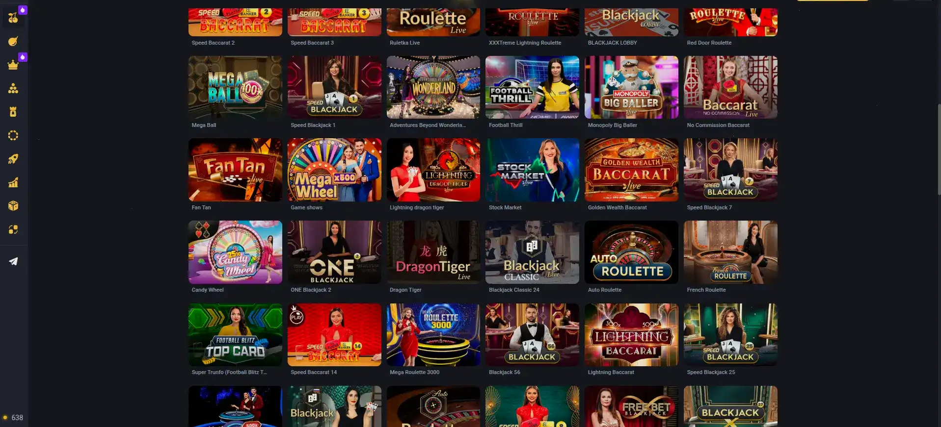 Интерфейс личного кабинета Матрешка казино